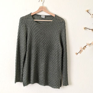 CP Shades Rayon Open Knit Sweater Lagenlook Large